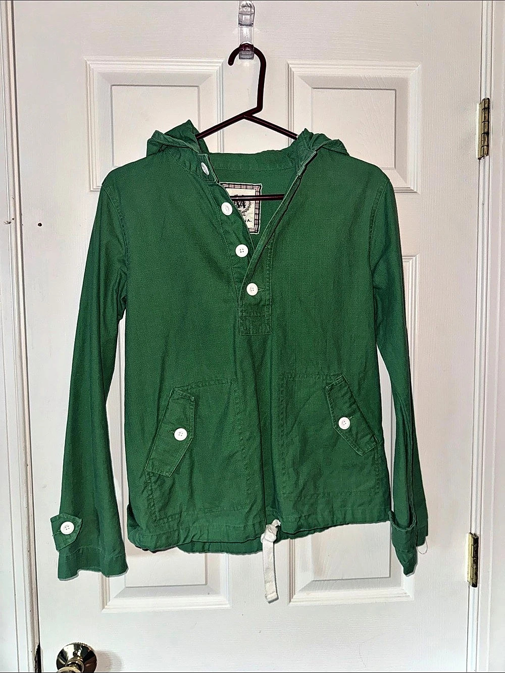 Merona Green Lightweight Hooded Jacket Size Small